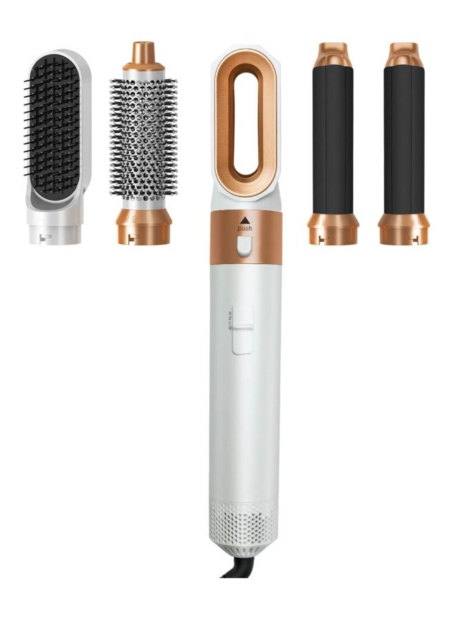 general 5 in 1 Hot Air Comb Aluminum Alloy Hair Straightener Automatic Perm Curling Iron Electric Hair Dryer Creative Multifunctional - Image 1