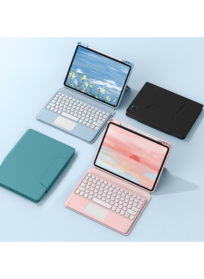 For Ipad 10.9 Inch Magnetic Touch Keyboard 10.2 Split Protective Cover Pro11 Inch Rotating With Pen Slot-Color:[Sky Cloud Blue + Touch Keyboard] Magnetic Split Horizontal And Vertical Rotation-Product Type:ipad Air4/air5/pro11 Inch Universal  - Image 5