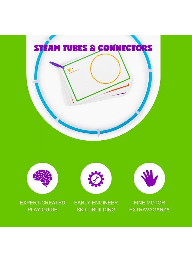 Roylco STEAM Tubes and Connectors - Construction Building Tubes with Connector Blocks - Fine Tune - Image 5
