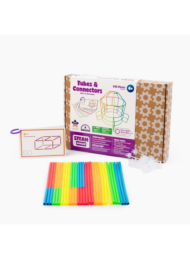 Roylco STEAM Tubes and Connectors - Construction Building Tubes with Connector Blocks - Fine Tune - Image 1