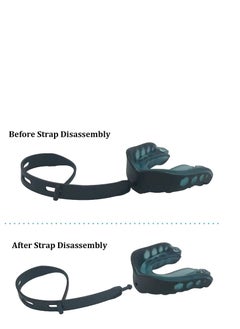 SYOSI 2Pcs Football Mouth Guard with Strap, Soft Youth Mouth Guard Football Mouthpiece, Professional Mouth Guard Sports for Boxing, MMA, Lacrosse Goggles, Rugby & Basketball  - Image 2