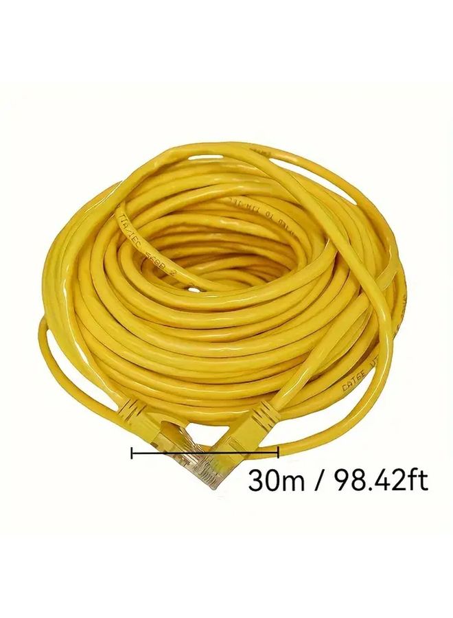 Gigabit Ethernet Cable Yellow 590 55 Inch High Speed LAN Cord Flexible Durable - Image 3