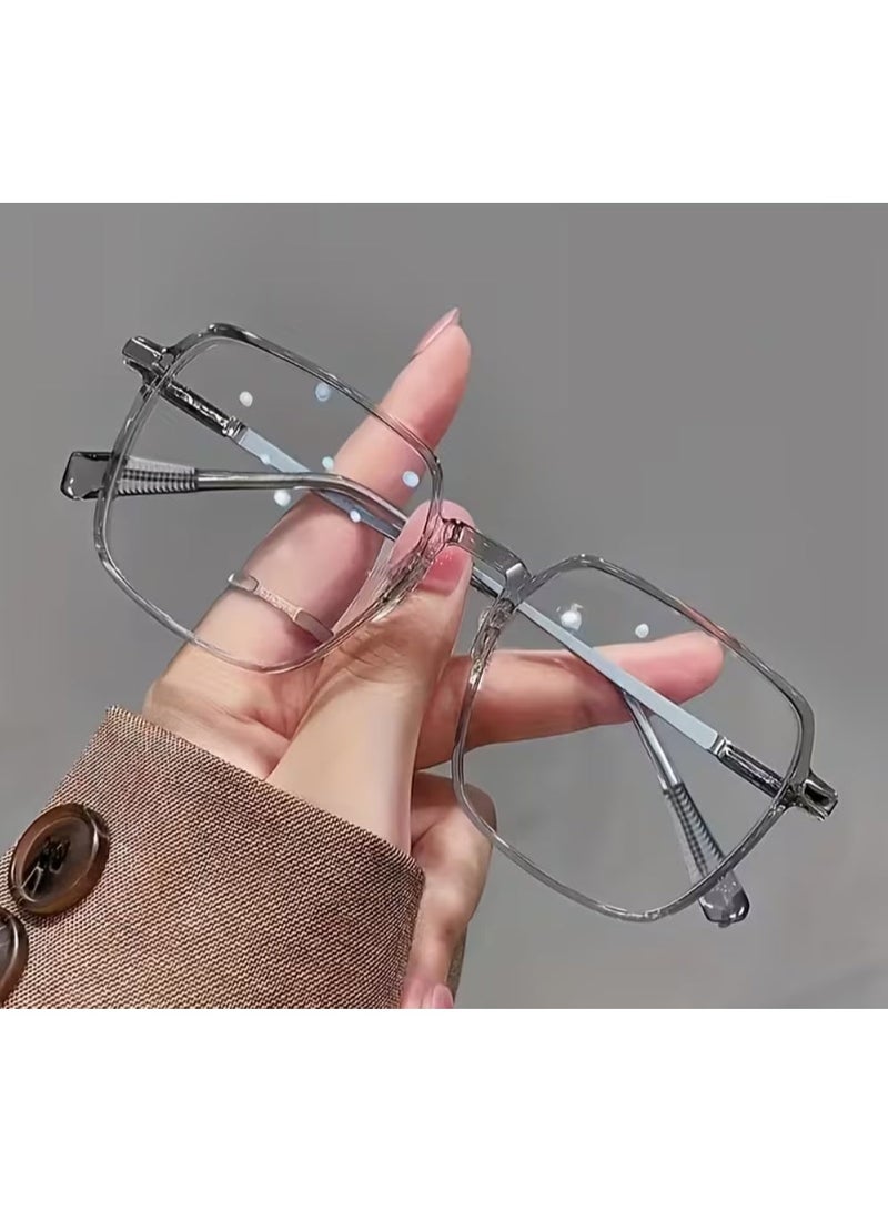 QUALITY 1 Pair of Women's Anti-fatigue Glasses, Suitable for Computer Use, TV Viewing, Gaming, and Mobile Phone Use. Clear Lenses, Eye-protecting Fashionable Eyewear Accessory - Image 1
