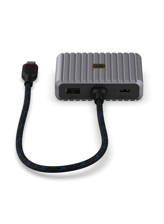 Unisynk 5 PORT USB-C HUB 8K 100W GREY - Image 4
