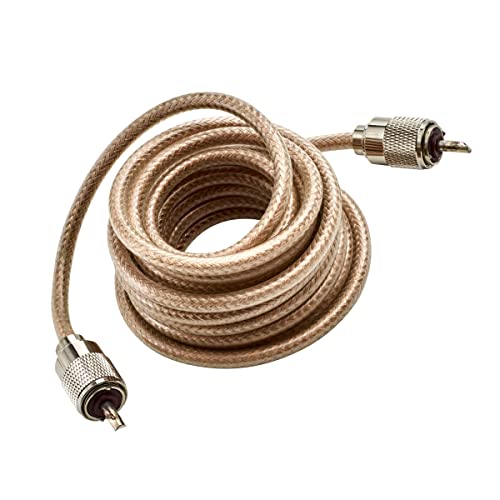 RoadPro رود برو RP-8X12CL هوائي CB شفاف بطول 12' مع كابل ميني-8 التوصيل - Image 3