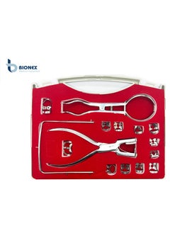 BIONEX Dental Rubber Dam Clamp Sets Surgical Instruments Kit  - Image 1