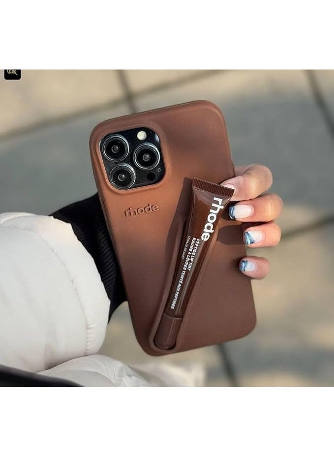 رود جراب هاتف Rhode Iphone 15 Pro مع حامل مرطب الشفاه في العبوة الأصلية، جراب هاتف متعدد الوظائف مع حقيبة سفر أنيقة من السيليكون - Image 2