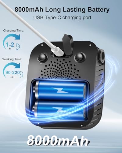 AUTOPkio Portable Shower 8000mAh Rechargeable Camping Shower Pump with 5 Speed Modes LED Display IPX8 Waterproof 10 Lmin Electric Outdoor Shower Kit for Travel Car RV Hiking Beach PetBlack - Image 3