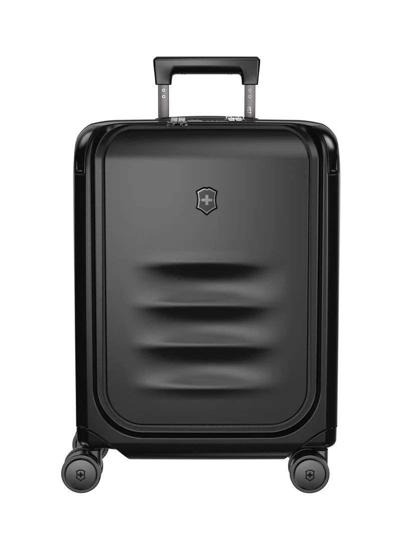فيكترونوكس Spectra 3.0 Small 55cm Hardside 4 Double Wheel Expandable Carry-On Luggage Trolley Black