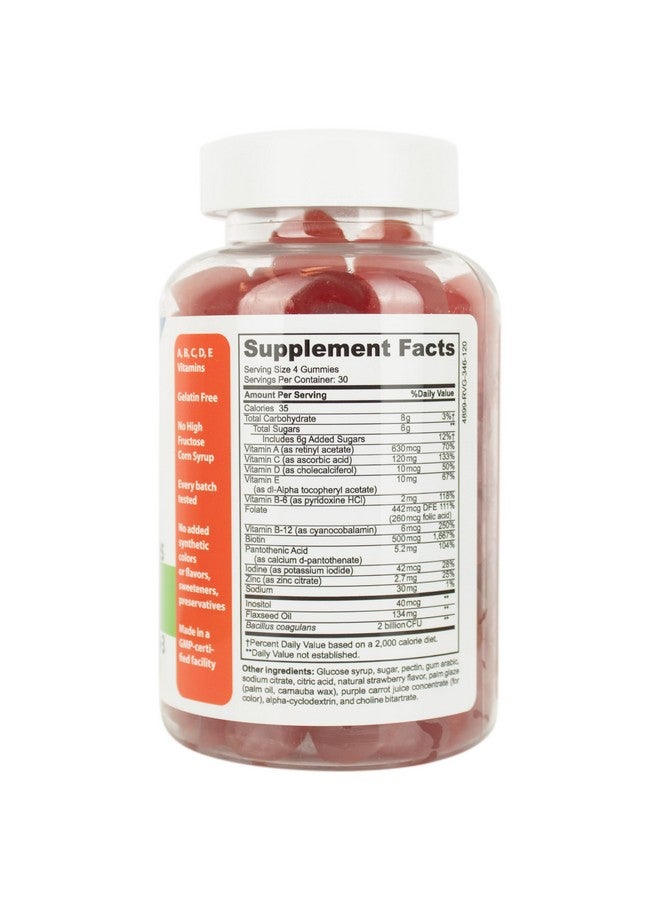 DrFormulas جوارب متعددة الفيتامينات من دكتور فورمولا مع أوميغا 3 وبروبيوتيك للأطفال والبالغين مع فيتامين C | نيكسا بايوتيك مع فيتامين A و C و D3 و E و B6 و B12 والزنك والبيوتين والفولات | حلال نباتي، 120 حبة - Image 2