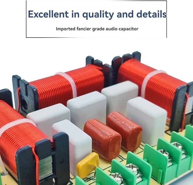 200W 4 Way Professional Audio Crossover Dual Midrange Treble Frequency Divider - Image 4