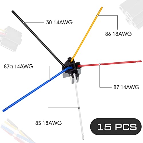 Fabbay 15 قطعة 5 دبوس DC 12V قاعدة توصيل ريلاي للسيارات والشاحنات والمركبات - Image 2