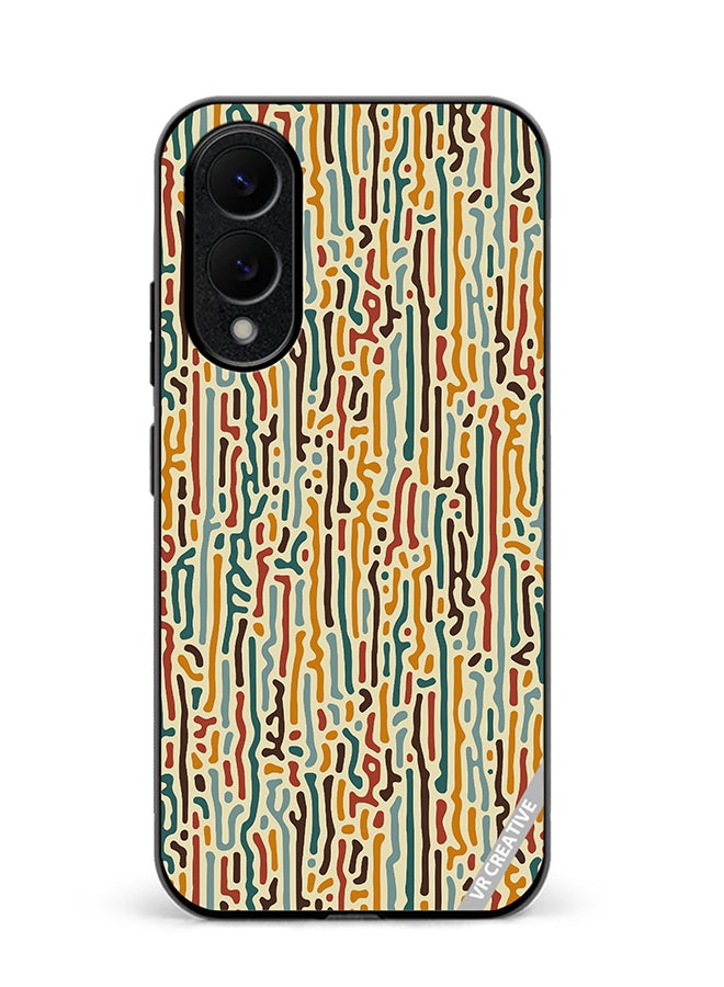 Protective Case Cover For Samsung Galaxy S25 Edge Texture Design Multicolour