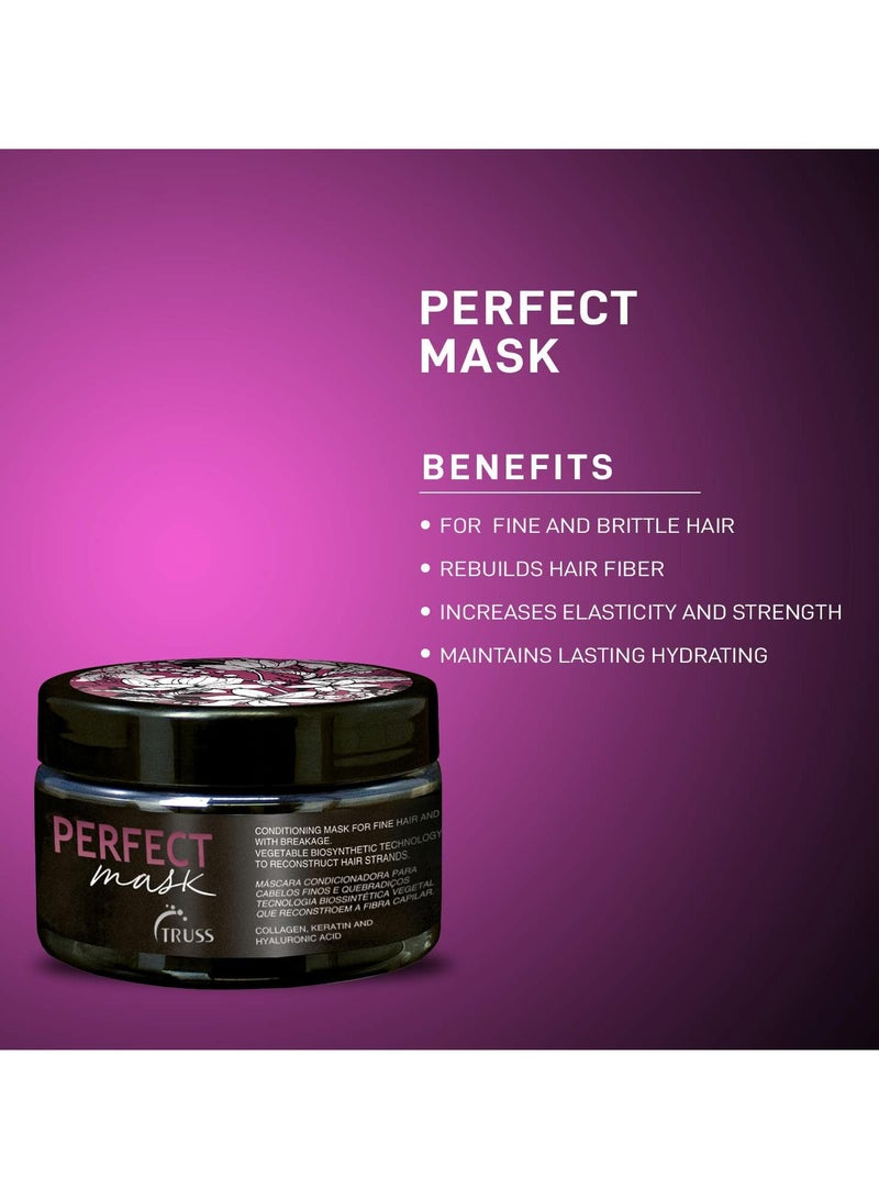 تروس قناع الشعر المثالي من تروس بالكولاجين والكيراتين وحمض الهيالورونيك - علاج عميق للشعر - Image 4