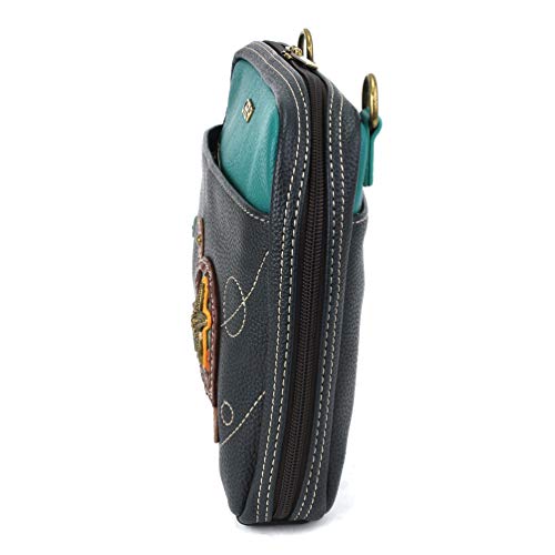 CHALA Companion Organizer Crossbody with Adjustable Strap and Built-In Wallet - Two Turtles - navy - Image 3