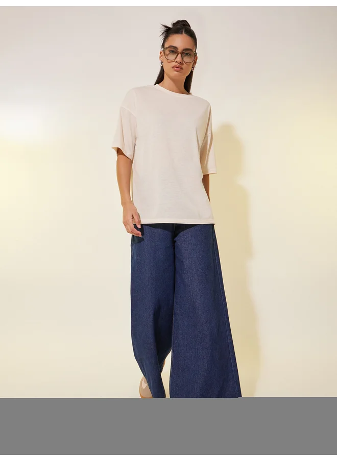 Take Two Take Two Graphic Print Round Neck T-Shirt
