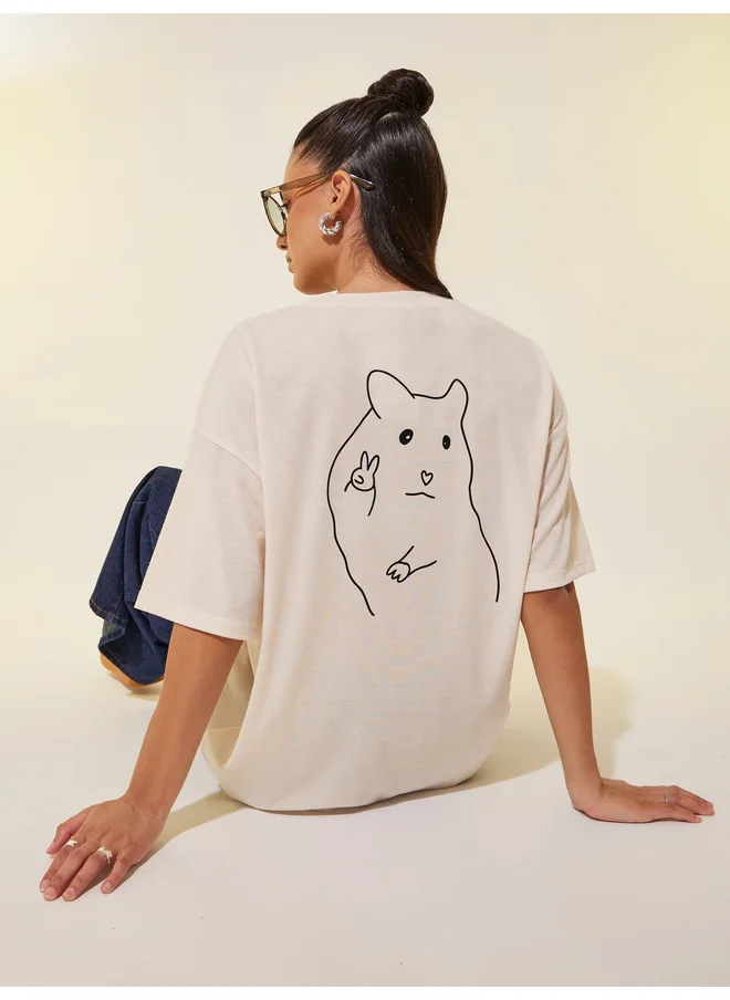 Take Two Take Two Graphic Print Round Neck T-Shirt