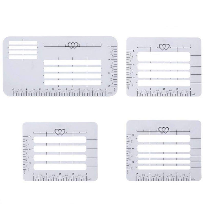مجموعة أدوات عنوان الظرف EXCEART Lettermate Pro 4 عبوة مع قوالب حروف قابلة لإعادة الاستخدام لدعوات الزفاف وبطاقات التحية وفن البريد وممارسة الخطوط وقوالب الأرقام
