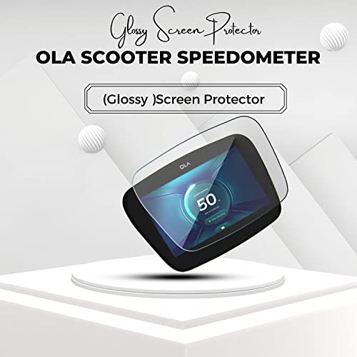 FCS TPU Speedometer Screen Protector Guard For Ola S1 Pro, S1 Air | 9H Anti Shock Edge To Edge Screen Guard (Glossy) - Image 3