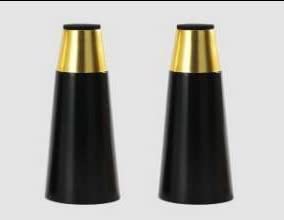 Generic AAKASH Decor Wooden Sofa Leg Ebony on Mapple Finish 6 Inches Cone Shape Set of 4 with Metal Plate Straight Leg  - Image 3