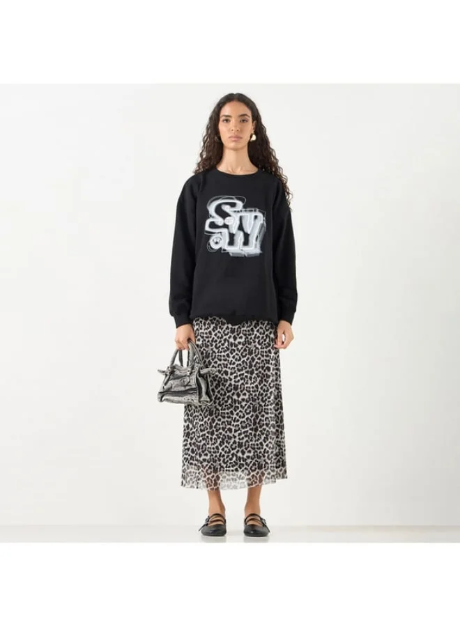 SP Characters SmileyWorld Print Sweatshirt with Long Sleeves