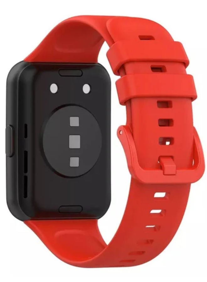 SHOPI Compatible with HUAWEI WATCH FIT 2 Strap, Adjustable Silicone Sport Watch Bands Replacement Wristband Men Women - Image 2