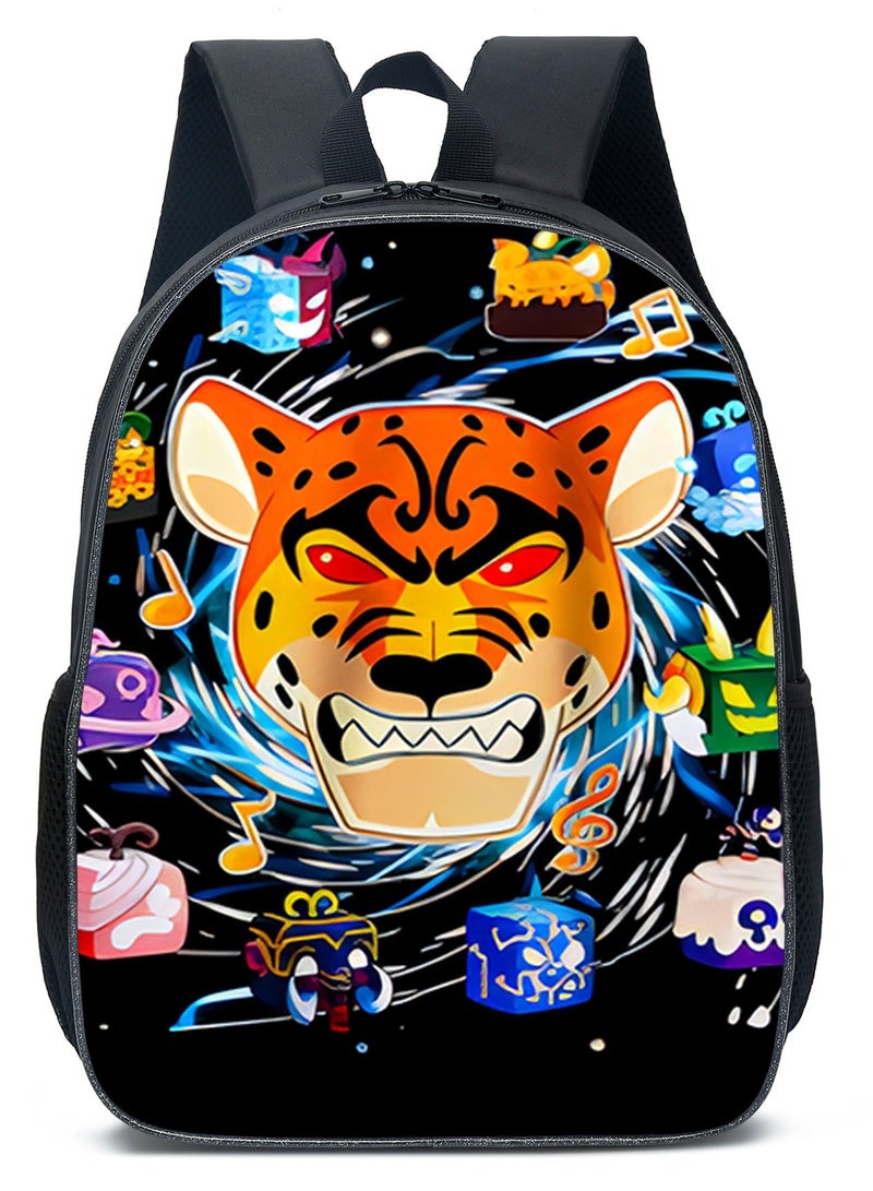 Blox Fruits Cartoon Backpack Student School Bag