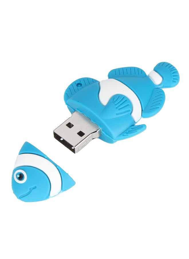 Thoraya USB Flash Memory Stick Flash Drive Gift Cute Blue Clown Fish 128GB  - Image 3