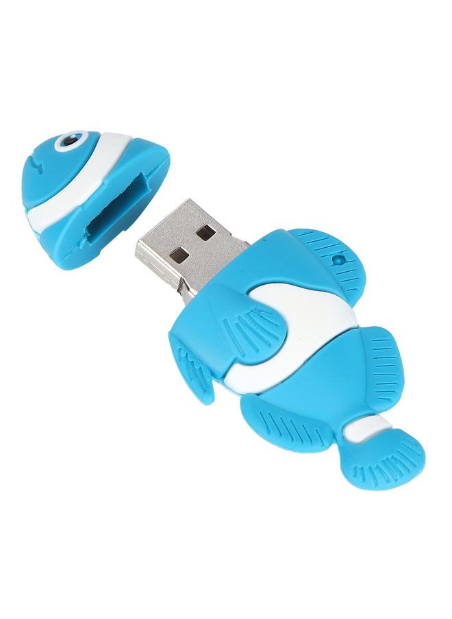 Thoraya USB Flash Memory Stick Flash Drive Gift Cute Blue Clown Fish 128GB  - Image 4