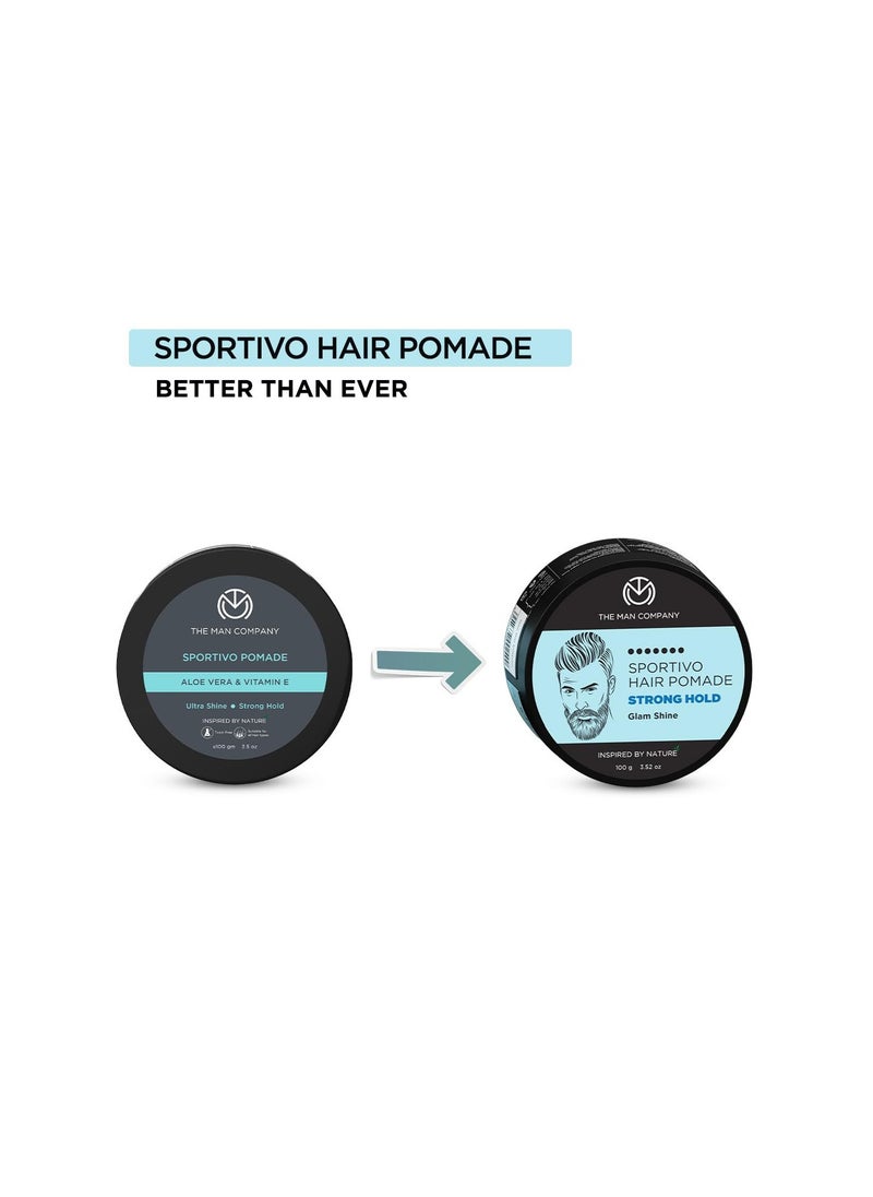 The Man Company Sportivo Stronghold Hair Styling Pomade Wax for Men | Stylish Glossy Finish Hair Volumizer | Non Sticky - 100gm - pzsku/ZF5A5AB7A72DBAA401BD6Z/45/_/1730981813/28f45df7-afab-487f-b8b2-7fc42b940992