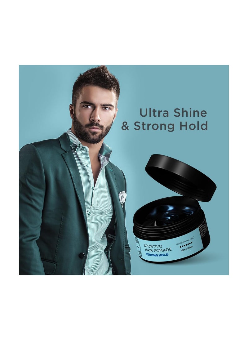 The Man Company Sportivo Stronghold Hair Styling Pomade Wax for Men | Stylish Glossy Finish Hair Volumizer | Non Sticky - 100gm - pzsku/ZF5A5AB7A72DBAA401BD6Z/45/_/1730981831/24a243a0-8d81-4078-b980-661d28f50300