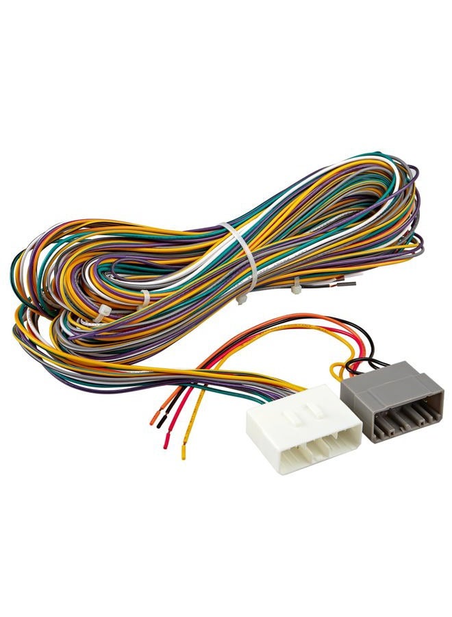 RED WOLF Car Factory Amplifier Bypass Wiring Harness Fit for Dodge Ram 2002-2004 OEM AMP Wire Cable Plug Connector Install Aftermarket Radio Stereo with Infinity System - Image 1