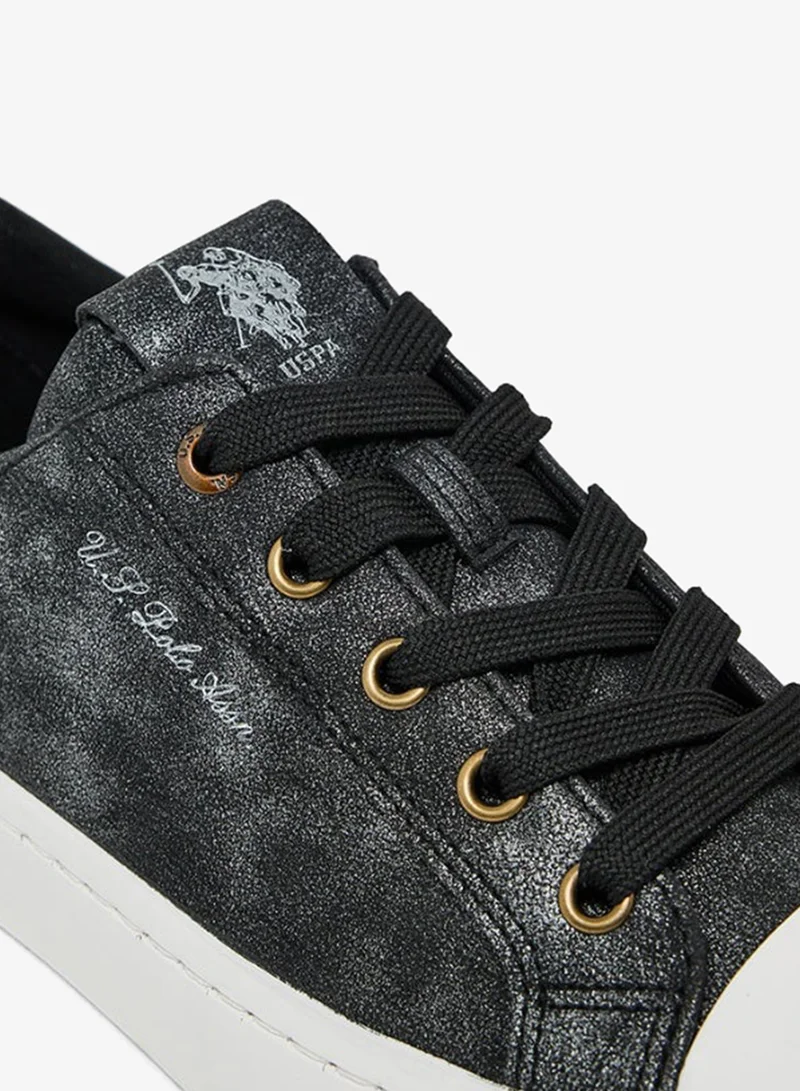 يو اس بولو اسن U.S. Polo Assn Dolly GLB 5PR Women’s Sneakers – Black, Lace-Up Casual Shoes