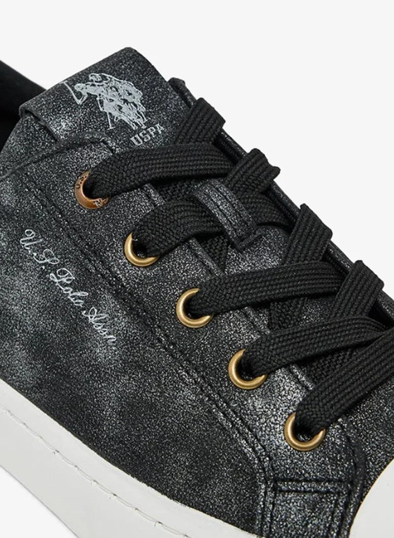 U.S. Polo Assn. Black U.S. Polo Assn Dolly GLB 5PR Women’s Sneakers – Black, Lace-Up Casual Shoes for Women | Best Price UAE