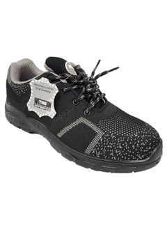 Titan Black Fly-Knit Safety Shoes for Men | Antistatic, Anti-Slip, Water Resistant, Oil & Acid Resistant | Double Density with Steel Toe | Lighweight, Excellent Grip & Comfort | Size-43 - pzsku/ZF5A5C2438FBD24FB2DEAZ/45/_/1733205247/e9966201-1ee8-4571-b636-b20392ef8511