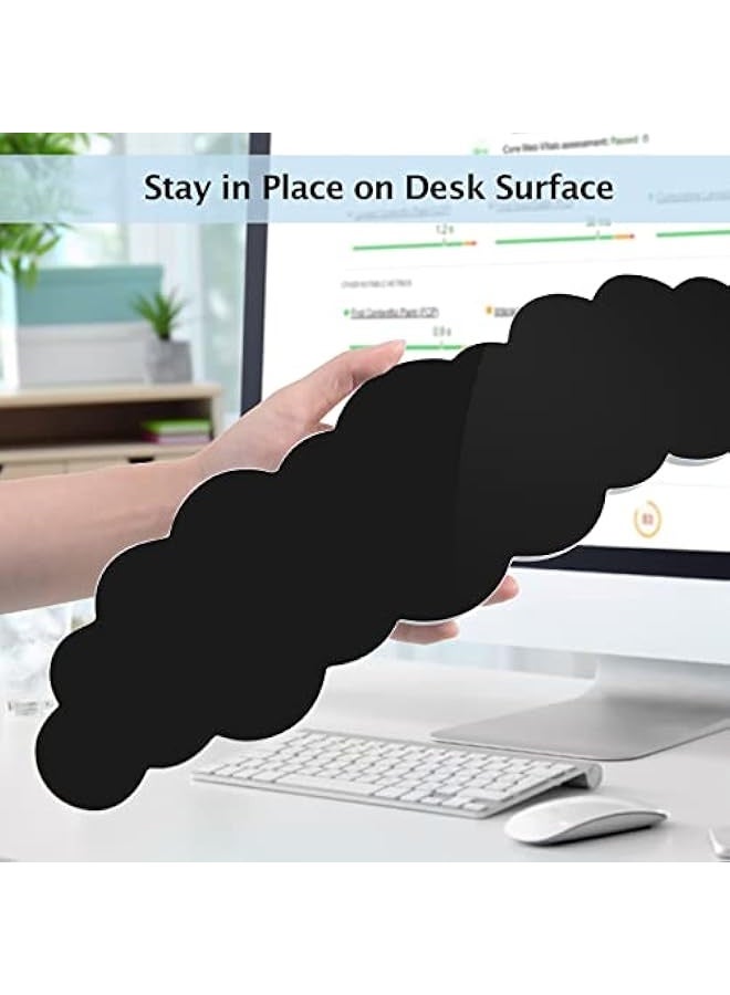Keyboard Wrist Rest Set Cute Cloud Shape Wrist Rest Support for Mouse Keyboard Computer Elbow Pad Arm Rest Mouse Wrist Cushion, Ergonomic Design for Typing Comfortably(Keyboard not Included)  - Image 5