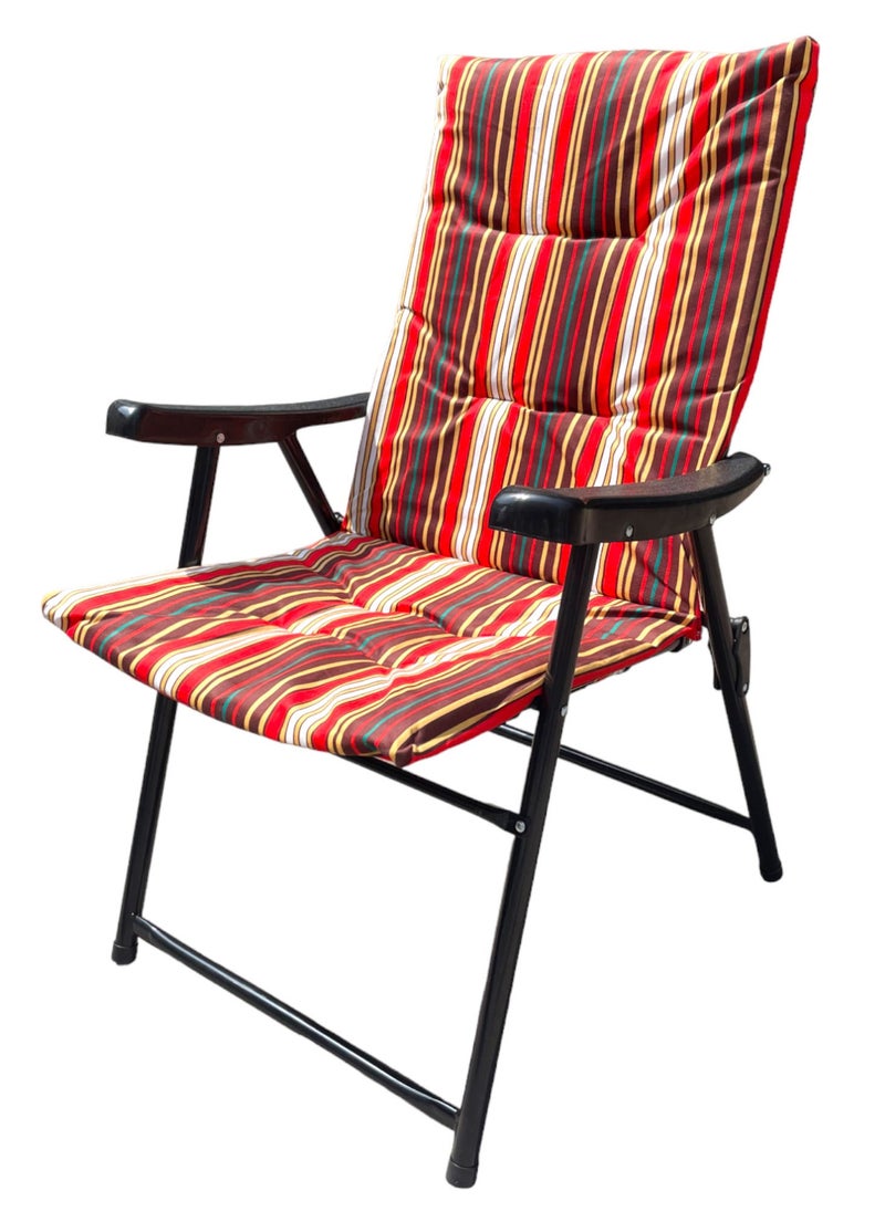 GO2CAMPS Foldable Camping Chair with Cusion Premium Quality | Beach Chair | Garden Chair | Fishing Chair | Travel Chair | Picnic Chair  - Image 1