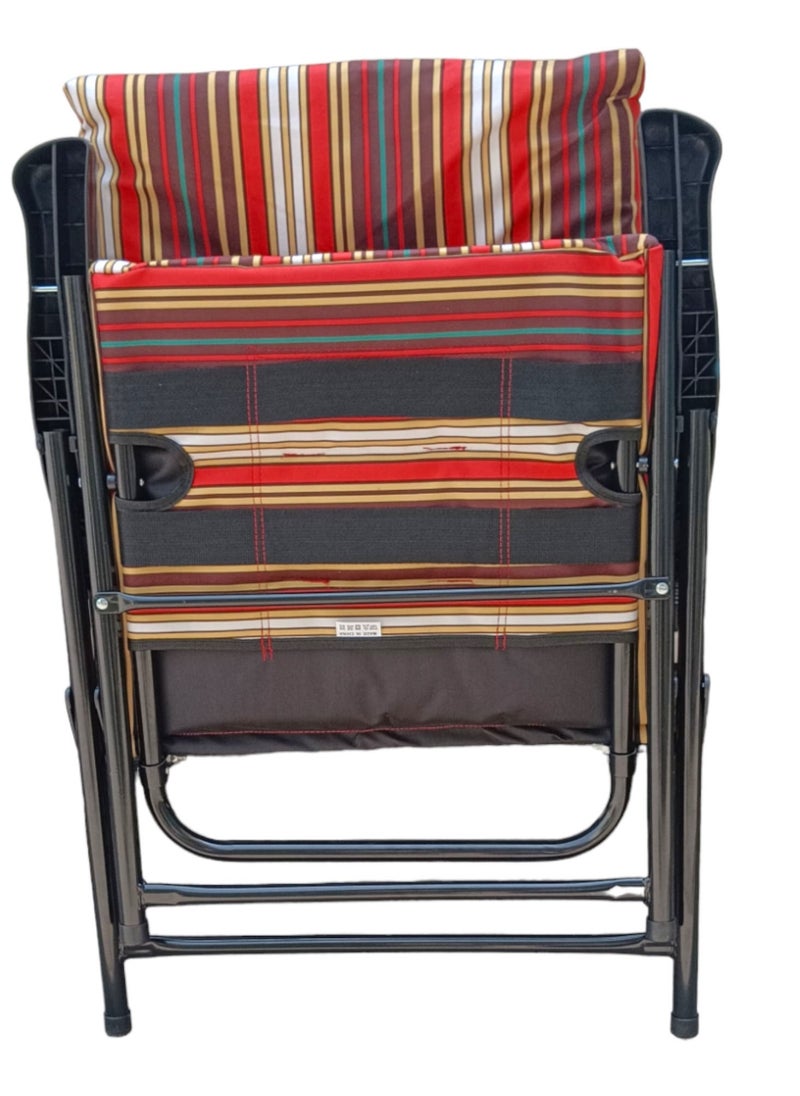 GO2CAMPS Foldable Camping Chair with Cusion Premium Quality | Beach Chair | Garden Chair | Fishing Chair | Travel Chair | Picnic Chair  - Image 5