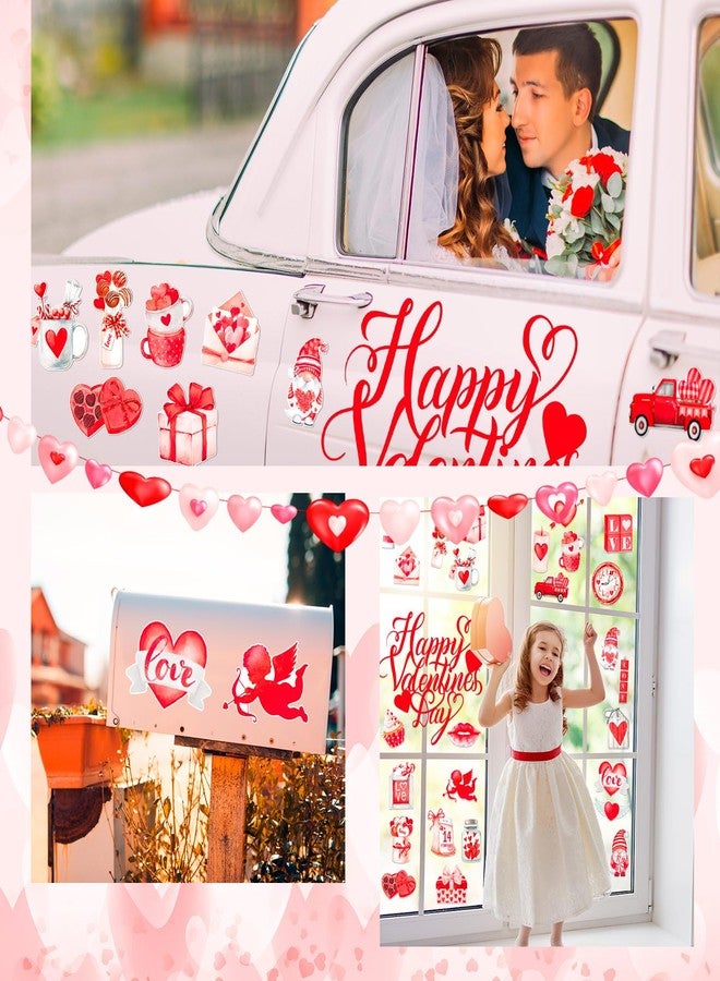 Ferraycle 30 Pcs Magnetic Valentine‘s Day Garage Door Decorations Happy Valentine‘s Day Garage Door Magnets Love Heart Decor Car Magnets Stickers Refrigerator Decals - Image 4