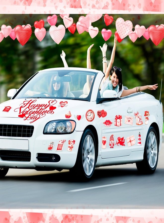 Ferraycle 30 Pcs Magnetic Valentine‘s Day Garage Door Decorations Happy Valentine‘s Day Garage Door Magnets Love Heart Decor Car Magnets Stickers Refrigerator Decals - Image 5