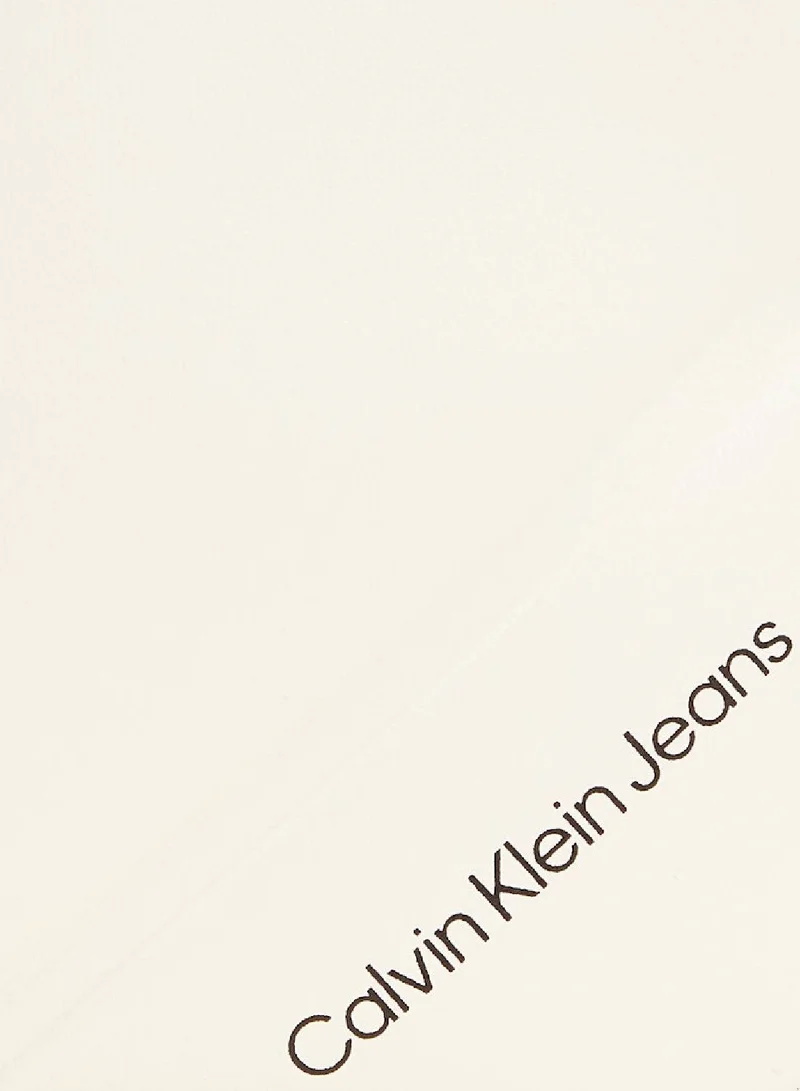 Calvin Klein Jeans Women's Quilted Camera Crossover Bag - Polyurethane, White