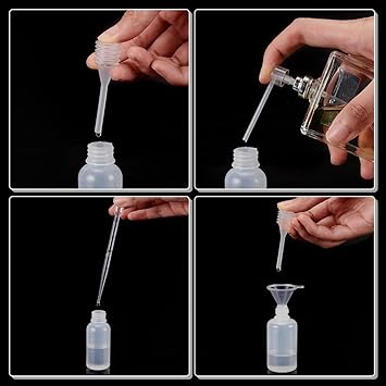 PH PandaHall مجموعة أدوات تعبئة العطر PH PandaHall 5 مجموعات مضخة نقل العطر أدوات قمع قطارة حقنة مضخة موزع للسفر زجاجة رذاذ عطر سائلة قابلة لإعادة التعبئة - Image 4