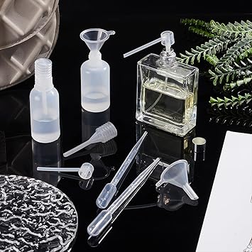 PH PandaHall مجموعة أدوات تعبئة العطر PH PandaHall 5 مجموعات مضخة نقل العطر أدوات قمع قطارة حقنة مضخة موزع للسفر زجاجة رذاذ عطر سائلة قابلة لإعادة التعبئة - Image 5