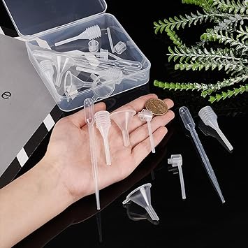 PH PandaHall مجموعة أدوات تعبئة العطر PH PandaHall 5 مجموعات مضخة نقل العطر أدوات قمع قطارة حقنة مضخة موزع للسفر زجاجة رذاذ عطر سائلة قابلة لإعادة التعبئة - Image 3