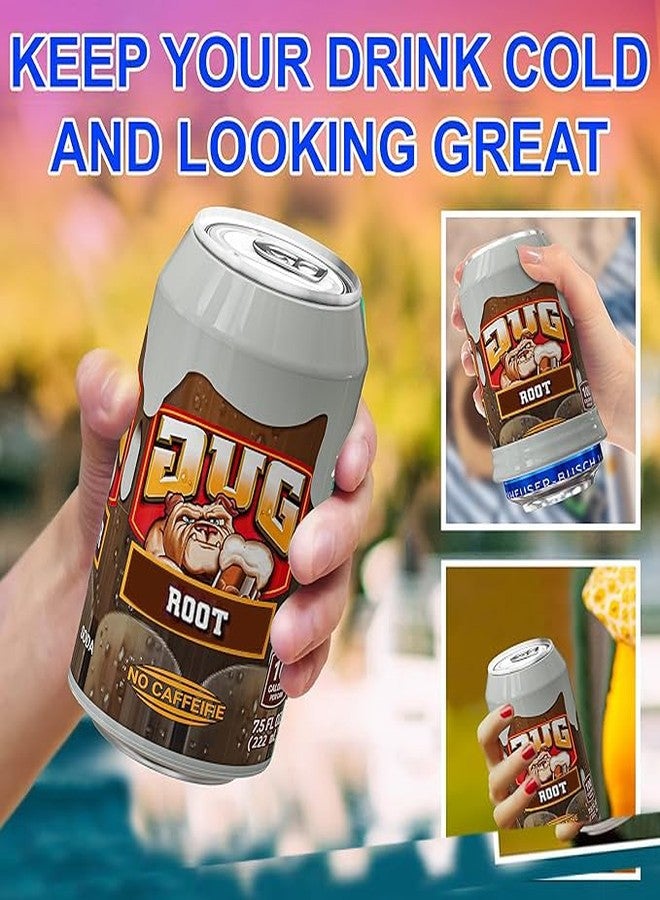 Skywin BeerSkin Skywin Silicone Can Covers that Look Like Soda - 5 Pack 12 oz (355ml), Reusable & Durable Soda Can Cover, Fun Kozies for Cans for Camping, Parties, Outdoor, Beach Accessories (Copper Brown) - Image 4