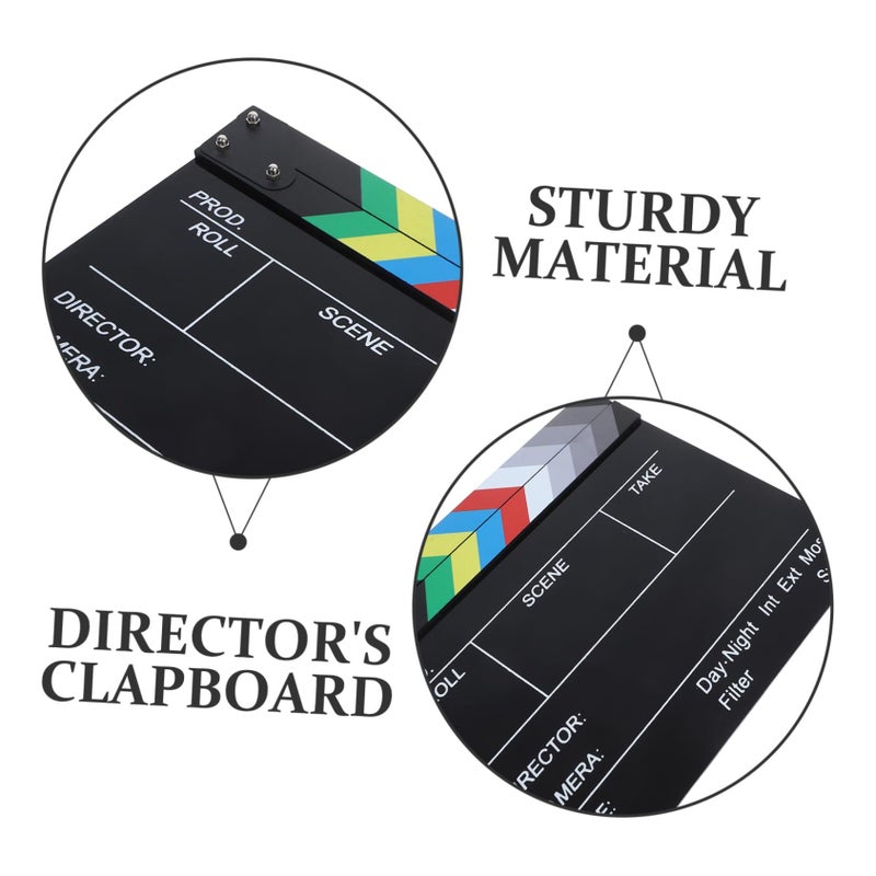 Acrylic Movie ClapperboardScene Filming Lightweight Filmmaking Tool Home Decor - Image 4