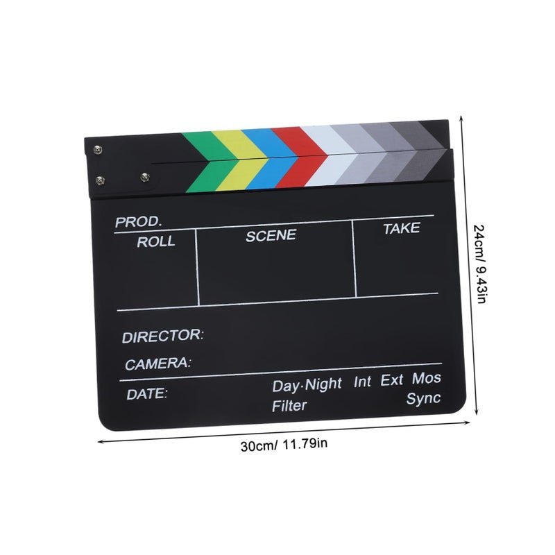 Acrylic Movie ClapperboardScene Filming Lightweight Filmmaking Tool Home Decor - Image 3
