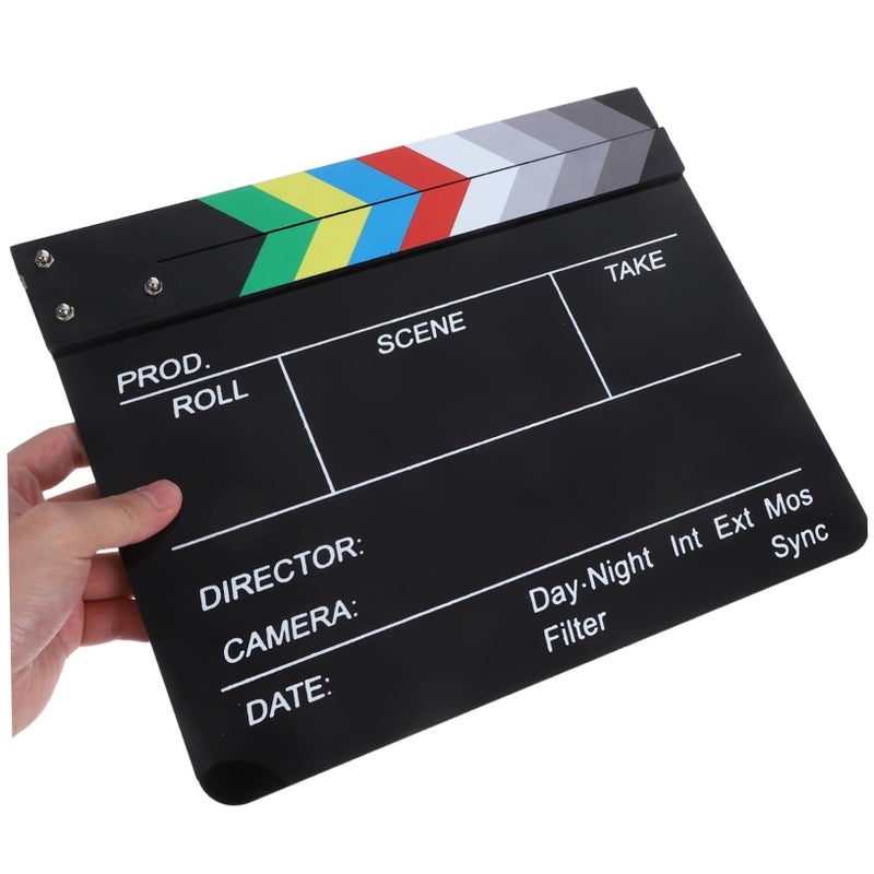 Acrylic Movie ClapperboardScene Filming Lightweight Filmmaking Tool Home Decor - Image 5