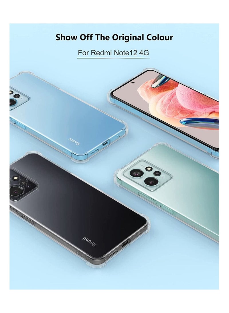 Redmi Note 12 4G Case Cover Soft TPU Case Lightweight Shock Protective Cover with Camera Protection Designed for Xiaomi Redmi Note 12 4G - Image 4