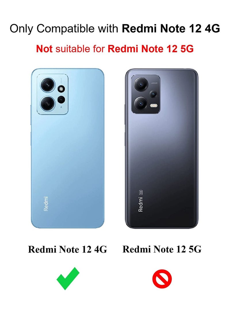 Redmi Note 12 4G Case Cover Soft TPU Case Lightweight Shock Protective Cover with Camera Protection Designed for Xiaomi Redmi Note 12 4G - Image 2